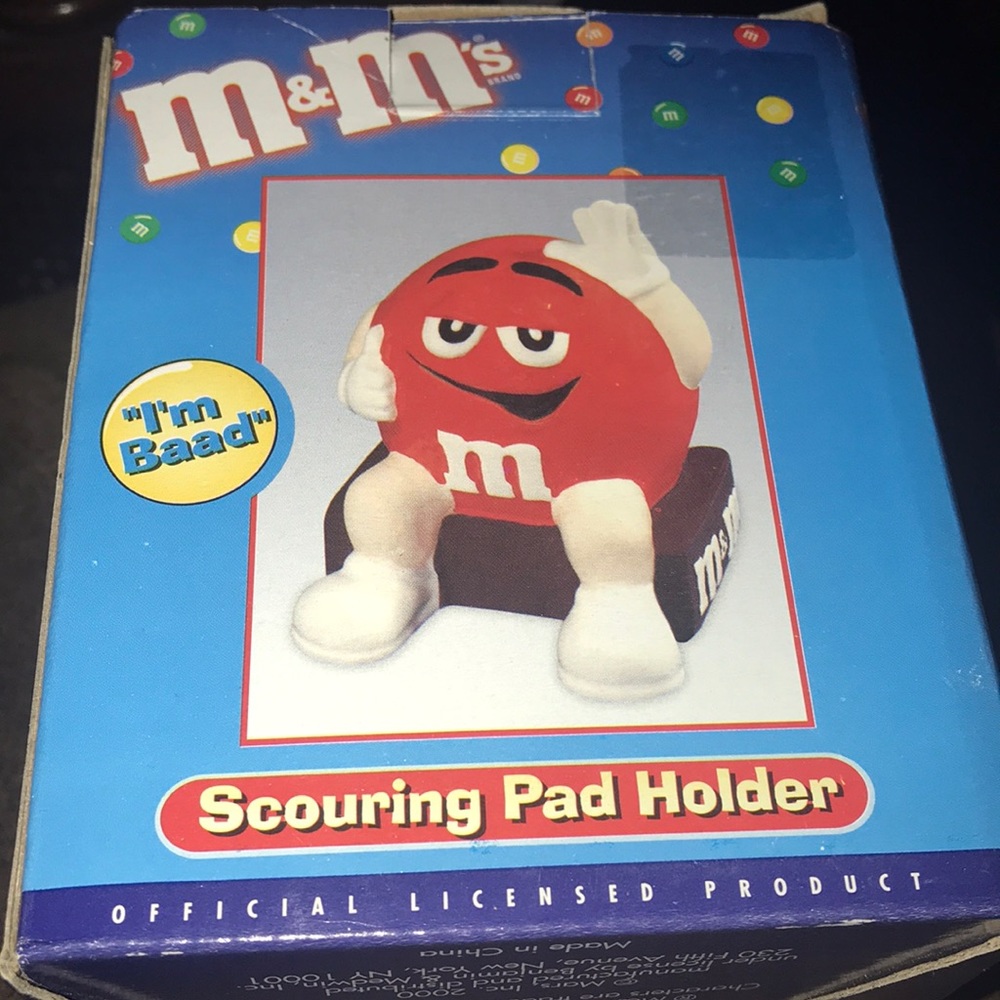 NWT M&M scouring pad holder with pad